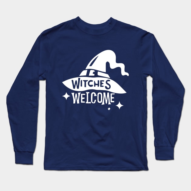 Witches Welcome-Dark Long Sleeve T-Shirt by M2M